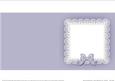 Square Pearls and Lace Card Front or Insert