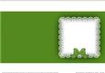 Square Pearls and Lace Card Front or Insert