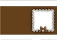 Square Pearls and Lace Card Front or Insert