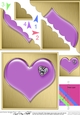 Romantic Enamel Heart - Scallop Corner side stacker Topper