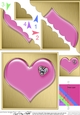 Romantic Enamel Heart - Scallop Corner side stacker Topper