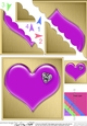 Romantic Enamel Heart - Scallop Corner side stacker Topper