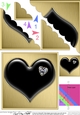 Romantic Enamel Heart - Scallop Corner side stacker Topper
