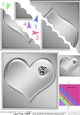 Romantic Enamel Heart - Scallop Corner side stacker Topper