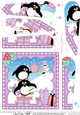 Christmas Penguin Fan Pyramage Topper