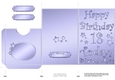 Elegant Metallic 18th Birthday Lottery Wallet Card