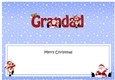 Large DL Merry Christmas GRANDAD with Santa & Rudolph insert
