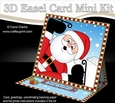3D Easel Card Mini Kit - Oops Christmas Santa is Ice Skating!