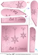 Christmas Snowflakes Fan Pyramage Topper