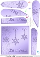 Christmas Snowflakes Fan Pyramage Topper