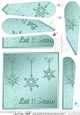 Christmas Snowflakes Fan Pyramage Topper