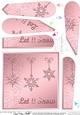 Christmas Snowflakes Fan Pyramage Topper