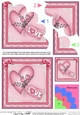 Adorable Hearts - Love Heart - Shell Edged Corner Side Stacker