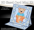 3D Easel Card Mini Kit - Flowerpot Friends - Cute Little Austin Bear