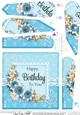 A Touch of Elegance Flowers, Pearls and Lace Fan Pyramage Topper