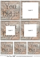 You Did it! Set in Stone Tunnel Topper