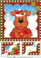 Christmas 8 x 8 Scalloped Corner Topper - Little Rusty Dog