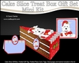 3D Christmas Cake Slice Treat Box Gift Set Mini Kit - Cute Little Westie Dog has an Xmas Cracker
