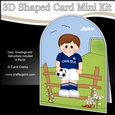 3D Shaped Card Kit - Little Footballer Plays for Carlisle