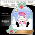 3D Shaped Christmas Snow Globe Card Kit - Snowball Sam has a Letter for Santa
