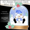 3D Shaped Christmas Snow Globe Card Kit - Snowball Sam has a Letter for Santa