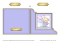 Hunney Bear Rosie has Pretty Balloons - Cut and Fold Corner Card