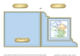 Hunney Bear Rosie has Pretty Balloons  - Cut and Fold Corner Card 