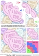 I Love You - Sweet Heart - Shell Edged Corner Side Stacker