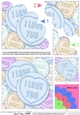 I Love You - Sweet Heart - Shell Edged Corner Side Stacker