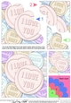 I Love You - Sweet Heart - Shell Edged Corner Side Stacker