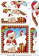Christmas Fan Pyramage Topper - Cute Little Livvy Bear