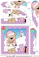 Christmas Fan Pyramage Topper - Cute Little Livvy Bear