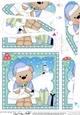 Christmas Fan Pyramage Topper - Cute Little Livvy Bear