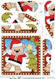 Christmas Fan Pyramage Topper - Cute Little Livvy Bear