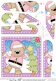Christmas Fan Pyramage Topper - Cute Little Livvy Bear