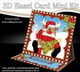3D Easel Card Mini Kit - Christmas Rudolph has an Xmas Cracker