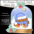3D Shaped Christmas Snow Globe Card Kit - Robin has a Christmas Cracker