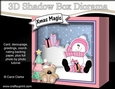3D Christmas Diorama Shadow Box Card Mini Kit - Snowman Rio has lots of Xmas Presents