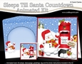 3D Animated Sleeps Till Santa Christmas Postbox Countdown Card Kit - Snowman Oli is Snowballing!