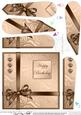 Elegant Flourish Quick Card with Fan Pyramage Topper