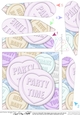 Party Time Sweet Heart Fan Pyramage Topper