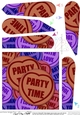 Party Time Sweet Heart Fan Pyramage Topper