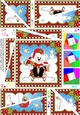 Christmas Twisted Spiral Side Stacker - Little Bichon Frise Dog