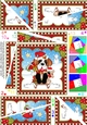 Christmas Twisted Spiral Side Stacker - Little St Bernard Dog