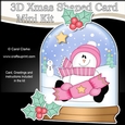 3D Shaped Christmas Snow Globe Card Kit - Snowman Rio has a Christmas Cracker