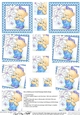 Hunney Bear Robert has Pretty Flowers - Twisted Pyramage sheet