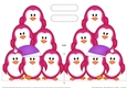 Christmas Penguin Tree Felties - Shaped Card