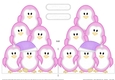 Christmas Penguin Tree Felties - Shaped Card