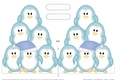 Christmas Penguin Tree Felties - Shaped Card