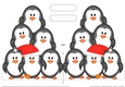 Christmas Penguin Tree Felties - Shaped Card